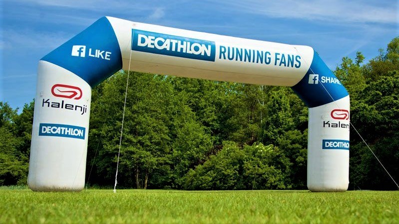 Opblaasbare boog - Publi air start en finish boog inflatable arch - Decathlon