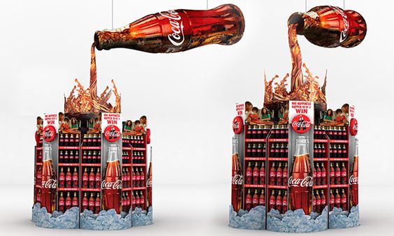 cocal cola display - retail- campange- publi air